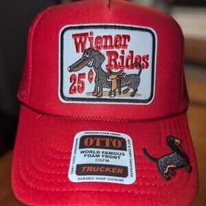 Trucker hat with iron on patches